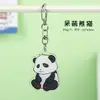 Llavero Creativo de Panda Lindo de Dibujos Animados Colgante de Decoración para Mochila de Estudiante Accesorio de Acrílico Regalo