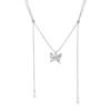 Collar de mariposa de metal extraíble con cadena de clavícula para mujer, diseño de nicho, accesorios de alta gama que combinan con todo.
