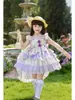 Vestido de Princesa para Fiesta de Cumpleaños Lolita Hada Glicina para Niñas Verano 2026 Vestido Falda Abullonado Dulce para Bebé Niña