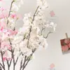 Ramas de Flor de Cerezo Simuladas de Alta Calidad con Dos Puntas Escenario Floral de Interior Adornos de Flores Artificiales Decoración de Recepción de Hotel Flores de Cerezo Artificiales
