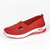 Sapatos Femininos 2025 Verão Sapatos de Malha Respiráveis Venda Direta da Fábrica Sapatos Simples para Meia-Idade e Idosos Sapatos de Tecido Slip-On Sapatos Femininos
