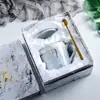 Amazon se especializa en Tazas Cerámicas Nórdicas con Patrones de Mármol y Cucharas, Vasos de Agua, Tazas de Café y Cajas de Regalo que se Pueden Personalizar
