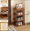 Estante de Zapatos Simple Pequeño Estrecho Entrada Casa Puerta de Entrada Pequeño Gabinete para Zapatos Ahorro de Espacio Interior Estante de Almacenamiento para Zapatos