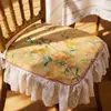 Funda para respaldo de silla con ribete de encaje, cojín de encaje para silla de comedor, funda protectora para respaldo de silla de madera maciza, funda para respaldo de mesa y silla