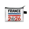 Nuevo Monedero Pequeño Periférico Temático de la Copa Mundial de Fútbol 2026, Bolsa para Monedas Portátil con Cremallera, Mini Bolsita Exquisita