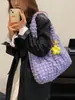 2023 Bolso de hombro tipo chaleco con diseño de nube, burbuja y flor estilo western, bolso de mano simple para estudiante, bolso tipo chaleco de burbuja para mujer