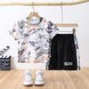 Traje Deportivo Infantil 2024 Nuevo Camuflaje Secado Rápido Patchwork Moda Tendencia Dibujos Animados Ropa de Secado Rápido para Niños y Niñas