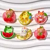 Resina Translúcida Fruta Animal Cola de Creme DIY Grampo de Cabelo Artesanal Charms para Crocs Capa de Celular Acessórios de Resina Materiais