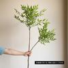 Simulación de una sola rama con múltiples tenedores Nantianzhu Zen Home Tea Room Decoración Adornos de plantas verdes Accesorios de fotografía Simulación de planta verde