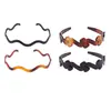 Zhuo Mingxia Variedad de Café Negro Fondo Ondulado Diademas Anchas Delgadas Diademas de Baño Diademas Unisex para Lavado de Cara Fabricante Venta al por Mayor