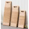 Tábua de Lavar Nan Bambu Grossa Pequena Doméstica Dormitório Lavagem Manual Antiga Antiderrapante Espessada Tábua de Esfregar Tapete de Lavar