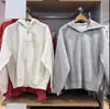 Outono 2026 Novo Estilo de Colaboração Unissex Modelagem Solta Jaqueta Cardigan Esportivo com Capuz e Zíper Moletom 485735