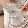 Calcetines Lindos para Mujer, Calcetines de Media Pantorrilla, Calcetines Holgados de Algodón Delgado con Borde de Encaje para Verano, Calcetines Holgados de Malla con Gato de Dibujo Animado para Verano