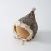 Gorro de Encaje Puntiagudo para Niños con Protección para los Oídos, Lindo Gorro Puntiagudo para Primavera y Otoño, Gorro de Punto para Exteriores para Bebés Niños y Niñas