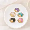 Colgante de flor de perla que gotea aceite para collar o pulsera DIY, accesorio de joyería, directo del fabricante, disponible para pedidos mixtos y ventas transfronterizas