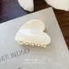 Pinza para el pelo de corazón colorido con textura Ins coreano Pinza de tiburón Pasador dulce para la parte posterior de la cabeza Accesorio para el pelo Accesorio para el pelo de mujer Venta al por mayor