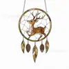 Apanhador de Sonhos DIY Transfronteiriço Pintado à Mão em Acrílico Ornamento Pendurado Educacional Infantil para Colorir Janela Pegador de Sol Pingente Decorativo