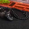 Pingente de Obsidiana Natural Três Dinheiro Pixiu Pingente Masculino Dang Colar Mulheres Pixiu Estilo Étnico Presente para Estudantes Pixiu