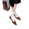 Sapatilhas Slip-On para o Dia a Dia Femininas, Outono 2026, Mocassins Confortáveis, Sapatos Náuticos da Moda de Bico Quadrado Estilo Coreano, Sapatos Femininos Baixos