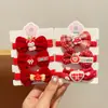 Goma para el Pelo Roja con Lazo para Niñas Pequeñas, Banda Elástica de Alta Elasticidad que No Daña el Cabello, Cuerda para el Pelo Accesorio para el Cabello Sanrio
