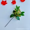 Estacas de Folha de Bordo e Abóbora, Decorações para Festival da Colheita de Outono, Galhos de Flores para Decoração de Casa de Halloween, Enfeites para Buquê de Ação de Graças