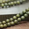 Pulsera Natural de Sándalo Verde Argentino 108 Cuentas de Círculo Único Cuentas Cuadradas Cuentas de Bambú Agujeros Pequeños de Precisión para Hombres y Mujeres