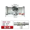Conector de tubería de acero de 20/25/32 mm base de aleación de aluminio de 6 puntos junta de tubería redonda sujetador de T de tubería galvanizada de 1 pulgada