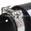 Garganta de escape modificada para coche Escorpión AK garganta de escape de fibra de carbono real silenciador de acero inoxidable 63 mm boca de escape garganta de escape azul quemado