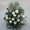 Arreglos Florales de Boda Estilo Bosque, Macetas Colgantes, Flores de Seda, Decoraciones de Pasillo, Decoraciones para la Ceremonia de Entrega del Coche de Boda, Escaparates, Plantas Verdes