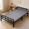Cama de acompañamiento para una persona para uso doméstico, cama simple para siestas en la oficina, descanso a la hora del almuerzo en el dormitorio, cama pequeña para viviendas de alquiler, cama plegable