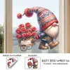 Pegatinas Decorativas para el Día de la Madre al por Mayor Gnomo Flor Rosa Carrito Pegatinas de Pared Decoración Festiva Pegatinas Adhesivas de Pared para el Hogar