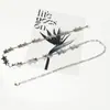 Cadena de Cintura de Plata de Ley Tallada de Cinco Estrellas para Mujer Cinturón Metálico de Mariposa Decorativo Estilo Bohemio Retro para Mujer