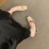 Sapatos Mary Jane Femininos Sazonais First Encounter com Bico Quadrado e Boca Rasa, Perfeitos com Saias, Novo Estilo Suave 2026 Slip-On