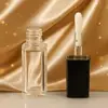 Fabricante Direto Frasco Quadrado Transparente de Grande Capacidade em PETG para Tubos de Gloss Labial Cabeça de Pincel DIY Frasco de Gloss Labial Pode Ser Impresso com Logotipo