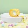 Bolsa de Almacenamiento para Cables de Datos, Bolsa de Muñeco de Algodón para Alivio del Dolor, Bolsa de Viaje, Bolsa Redonda Transparente de PVC con Muñeco Colgante, Juguete de Peluche para Caminar con Niños