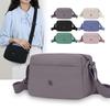 Bolsa Transversal de Comércio Exterior para Mulheres, Cor Sólida, Bolsa para Mãe que Trabalha, Simples e Estilosa, Multicamadas, Grande Capacidade, Bolsa de Ombro Versátil Casual