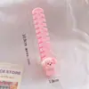 Pente de Cabelo Fofo de Desenho Animado de Alto Valor Estudante Portátil Dobrável Espinha de Peixe Coração de Menina Crianças Trança Pente Pequeno com Ponta