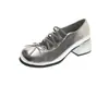 Sapatos Mary Jane de salto alto com sola grossa estilo francês para mulheres, novo modelo de verão 2026, salto grosso, que aumenta a altura, adequados para saias, sapatos de couro com corte baixo