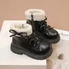 Botas Martin con Lazo para Niñas 2026 Nuevo Estilo Primavera y Otoño Moda Infantil Botas Cálidas de Algodón con Suela Suave para Niños Mayores Botas de Nieve