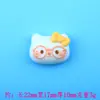 Novos Óculos Estilo Desenho Animado Fofo Laço Kt Acessórios de Resina Capa de Celular DIY Grampo de Cabelo Decoração de Tamanco