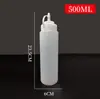 Pote de Tempero Amazon Suprimentos de Cozinha Frasco de Condimento Molheira de Salada Frasco Squeeze Tipo Pressão Plástico Squeeze Frasco de Condimento