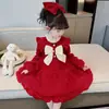 Vestido de Princesa para Niña Otoño 2023 nuevo para niña pequeña estilo occidental bebé vestido esponjoso otoño e invierno vestido infantil