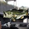 Creativo Divertido Transfronterizo Pescador Pez Acrílico Colgante para Coche Mochila Accesorios Decoraciones Navideñas para el Hogar