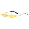 Jamie 8203 Gafas de Sol de Moda Callejera Estilo Europeo y Americano Protección UV Gafas de Sol Coloridas de Moda Irregulares Gafas de Sol sin Marco