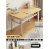 Mesa de Computador Dobrável para Uso em Desktop no Quarto, Escritório em Casa, Estudo, Apartamento Pequeno, Mesa Retangular Simples por Qiao Fei