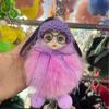 Venta al por mayor Colgante de Bola de Piel de Zorro Real Muñeca Accesorios para Bolsa Llavero de Piel de Felpa Estilo Coreano Moderno
