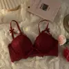 Sujetador push up inalámbrico para niña mujer verano 2022 nuevo sexy encaje sujetador de pecho moda