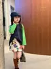 Primavera 2026 Ropa Nueva para Niños Estilo Coreano Camiseta de Patchwork para Niños Conjunto de Falda Linda de Dibujos Animados para Niñas Fuente de Fábrica