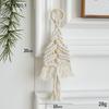 Nuevo colgante navideño de cuerda de algodón, hecho a mano, tejido, bricolaje, decorativo, decoración para árbol de Navidad, adornos colgantes.