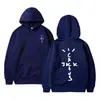 Sudadera con capucha y estampado de monograma Cactus Jack Swag para mujer y hombre, sudadera con capucha informal tipo pullover